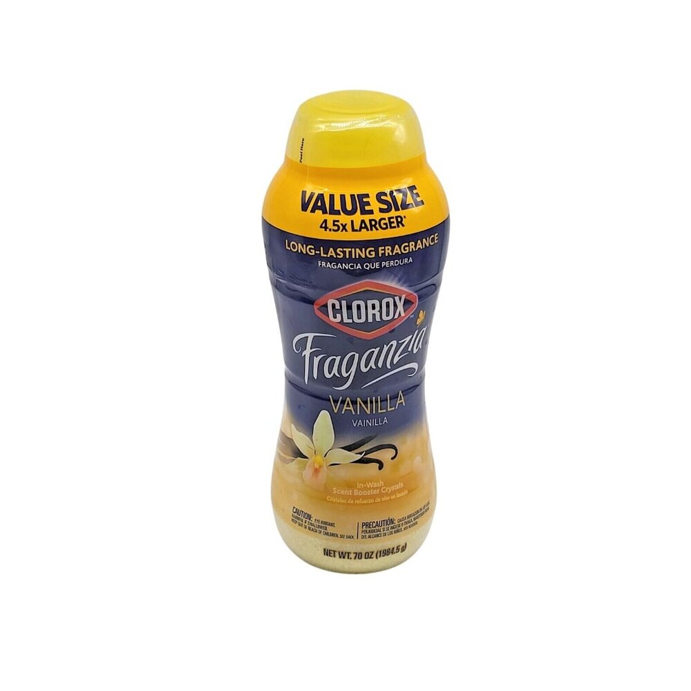 Clorox Fragranzia Vanilla In-Wash Scent Booster Crystals 70 Oz Value‎ Size